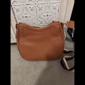 Stylish Nanette Lepore Tan Leather Crossbody Bag